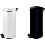 helit Silberionen-Tret-Abfalleimer "the knight", 30 Liter aus pulverbeschichtetem Stahl, Silberionen-Beschichtung auf - 1 Stück (H2404395)