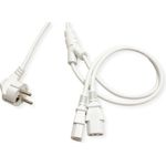 ROLINE 19.08.1023 Stromkabel Weiß 2 m CEE7/7 IEC C13 (19.08.1023)