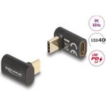 Delock USB-Adapter 24 pin USB-C (M) gewinkelt zu 24 pin USB-C (W) (60056)