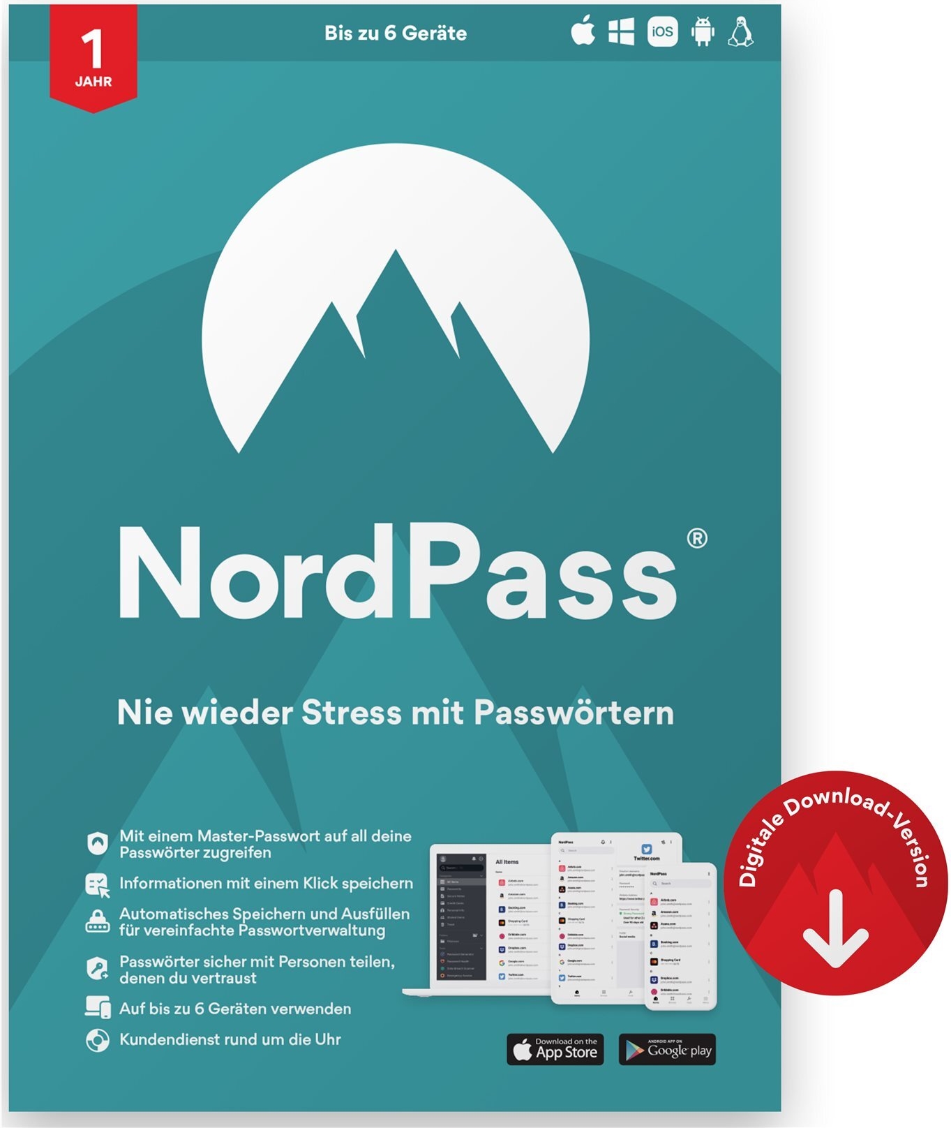 NordVPN NordPass Premium (NP1C1YESDT1)