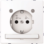 Merten SCHUKO-Steckdose mit Lichtauslass und LED-Beleuchtungs-Modul (MEG2304-6035)