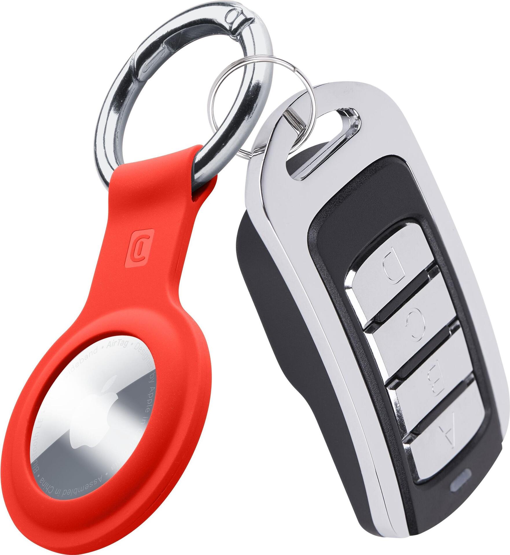 Cellularline Key Ring Schlüsselfinder-Gehäuse Rot (AIRTAGKEYRINGR)