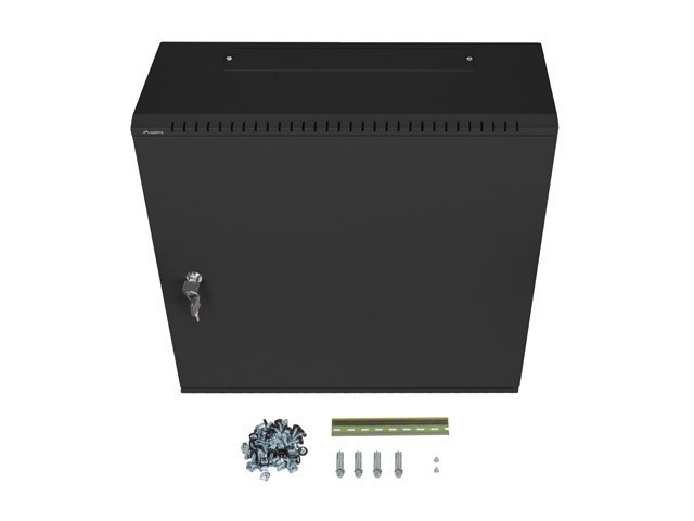 Lanberg WAF1 Series WAF1-5203-06-00B 19" 6U Wandmontierter Rack-Schrank Schwarz, RAL 9004