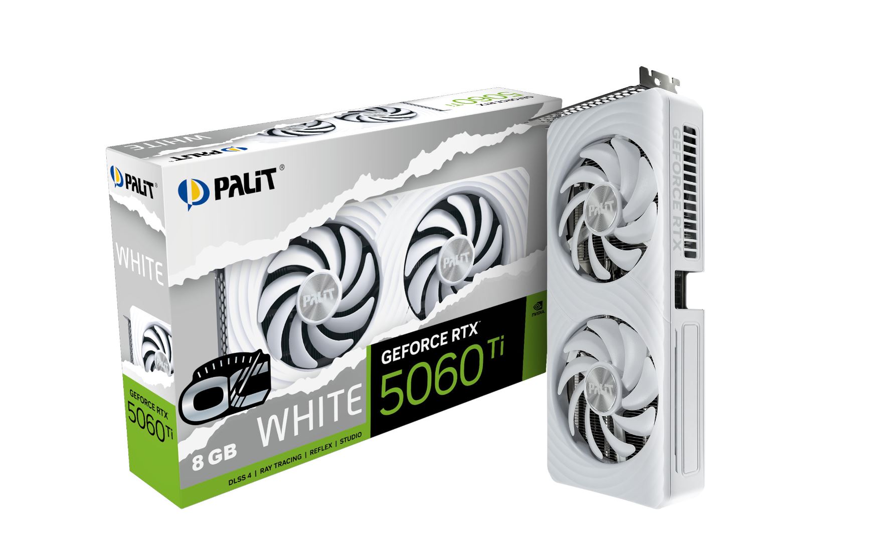 Palit Grafikkarte RTX5060Ti WHITE OC 8 GB GDDR7 (NE7506TU19P1-GB2062M)