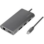 LogiLink UA0382 Notebook-Dockingstation & Portreplikator Verkabelt USB 3.2 Gen 1 (3.1 Gen 1) Type-C Silber (UA0382)