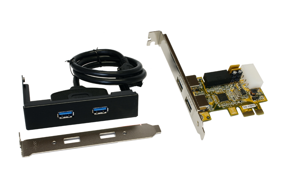 Exsys EX-11072 PCIe USB 3.2 Gen 1 Schnittstellenkarte intern
