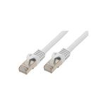 RJ45 Patchkabel mitCat.7 Rohkabel und Rastnasenschutz (RNS®), S/FTP, PiMF, halogenfrei, 600MHz, OFC, weiß, 15m, Good Connections® (8070R-150W)