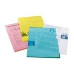 ELBA Sichthülle Premium, DIN A4, PVC, glasklar, gelb, 25er dokumentenecht, transparent, aus vollfarbiger PVC-Folie (76442 GB)