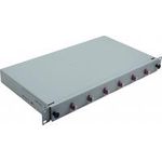 Helos LWL 19" Spleissbox 6 x LCDuplex OM4 spleißfertig grau (375556)