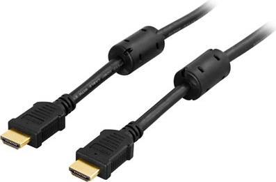 Deltaco HDMI-1020 HDMI-Kabel 2 m HDMI Typ A (Standard) Schwarz (HDMI-1020)