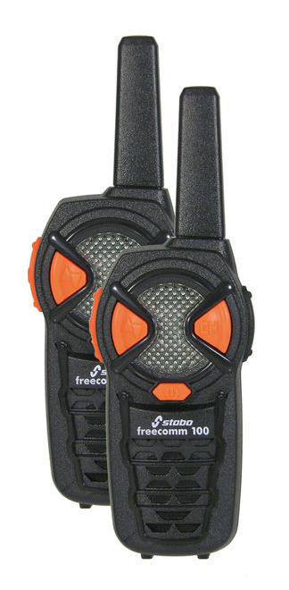 stabo FREECOM 100 PMR Funkgerät 6 Kanäle 500 mW Schwarz