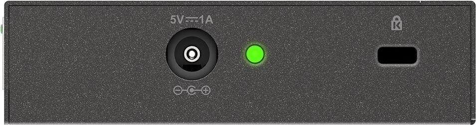 D-Link DGS-105 Gigabit Ethernet Switch 5-Port 10/100/1000 Desktop Schwarz