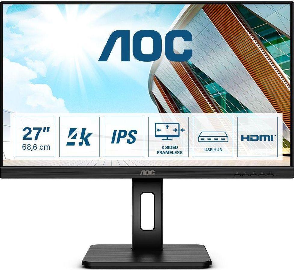 AOC U27P2CA Computerbildschirm 68,6 cm (27" ) 3840 x 2160 Pixel 4K Ultra HD LED Schwarz (U27P2CA)