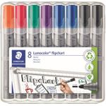 8 STAEDTLER 356 WP8 X Flipchart-Marker farbsortiert 2,0 mm