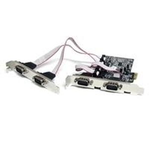 StarTech.com 4 Port Seriell RS232 PCI Express Schnittstellenkarte mit 16550 U...