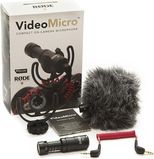 RODE Microphones VIDEO MICRO Kamera-Mikrofon Übertragungsart:Kabelgebunden inkl. Kabel, inkl. Windschutz, Blitzschuh-Mo (400700005)