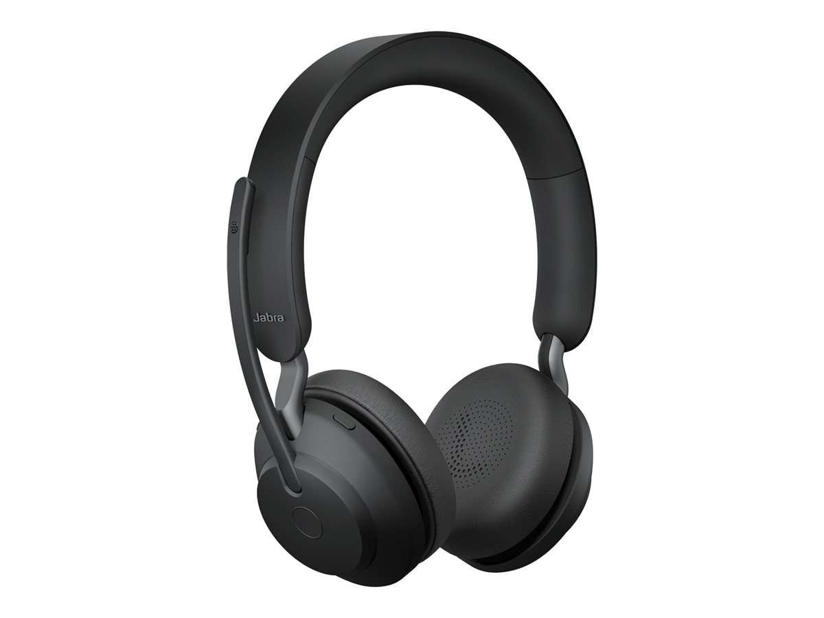 Jabra Evolve2 65 UC Stereo On-Ear-Headset Bluetooth USB-A Schwarz