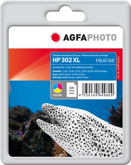 AgfaPhoto Farbe (Cyan, Magenta, Gelb) (APHP302XLC)