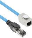 ACT Blue 90 meters S/FTP CAT6A B2ca PoE++ 100W solid prefab installation cable, RJ45 male ? female (FB0190)