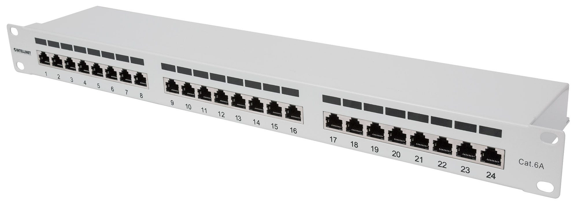 Intellinet 24-Port Cat6a Patchpanel 1U FTP Grau