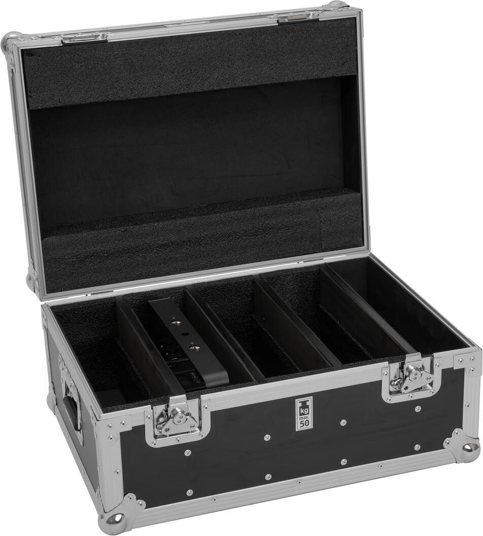 ROADINGER Flightcase 4x IP PIX Strobe RGB CW+WW Truhen-Case 64x47x32,5 cm