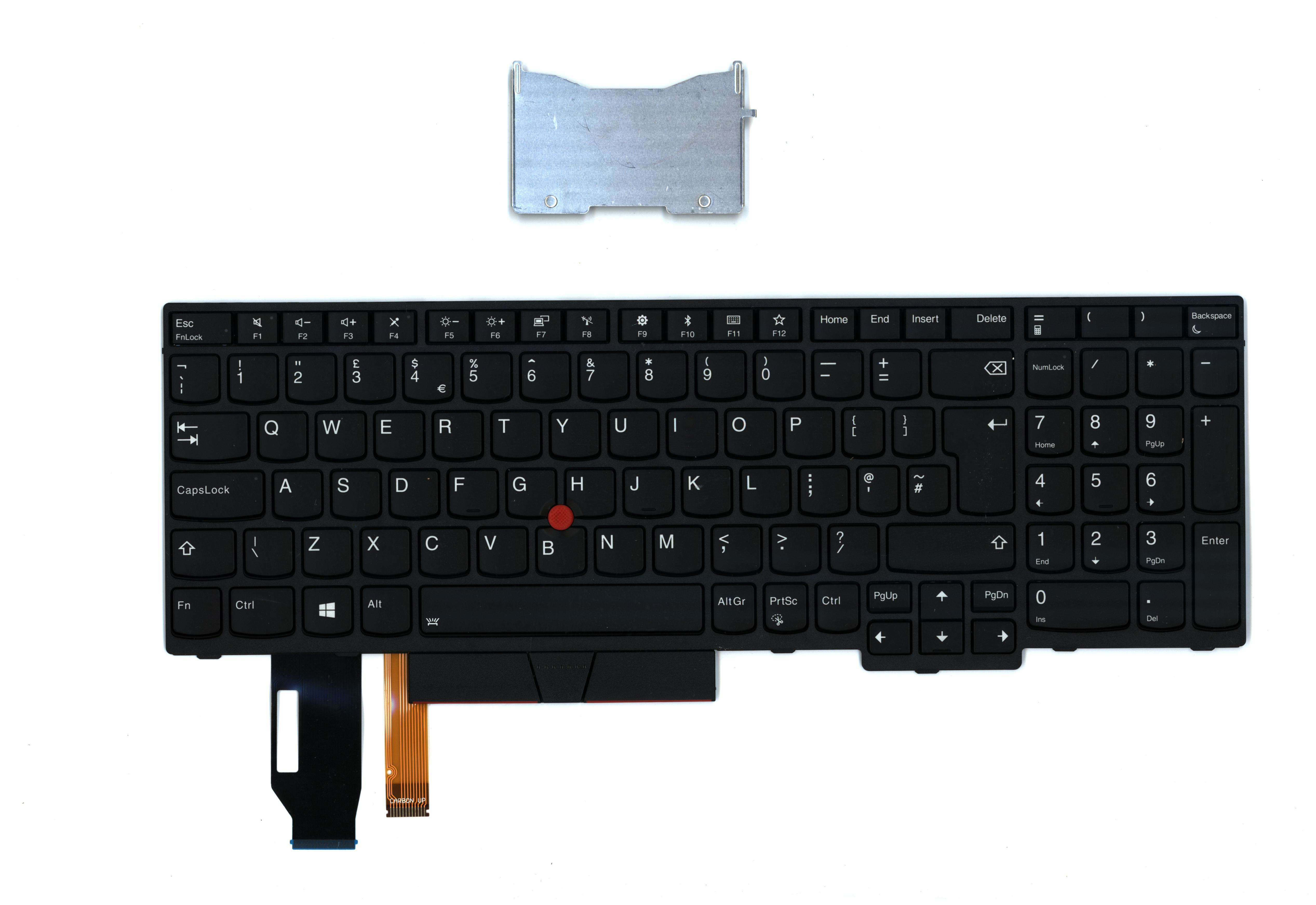 Lenovo Notebook-Ersatztastatur 01YP708 QWERTY UK Englisch Beleuchtet TrackPoint Schwarz