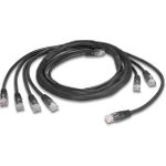 Delock RJ45 Trunk-Kabel 4 x Stecker zu 4 x Stecker Cat.5e UTP schwarz (90121)
