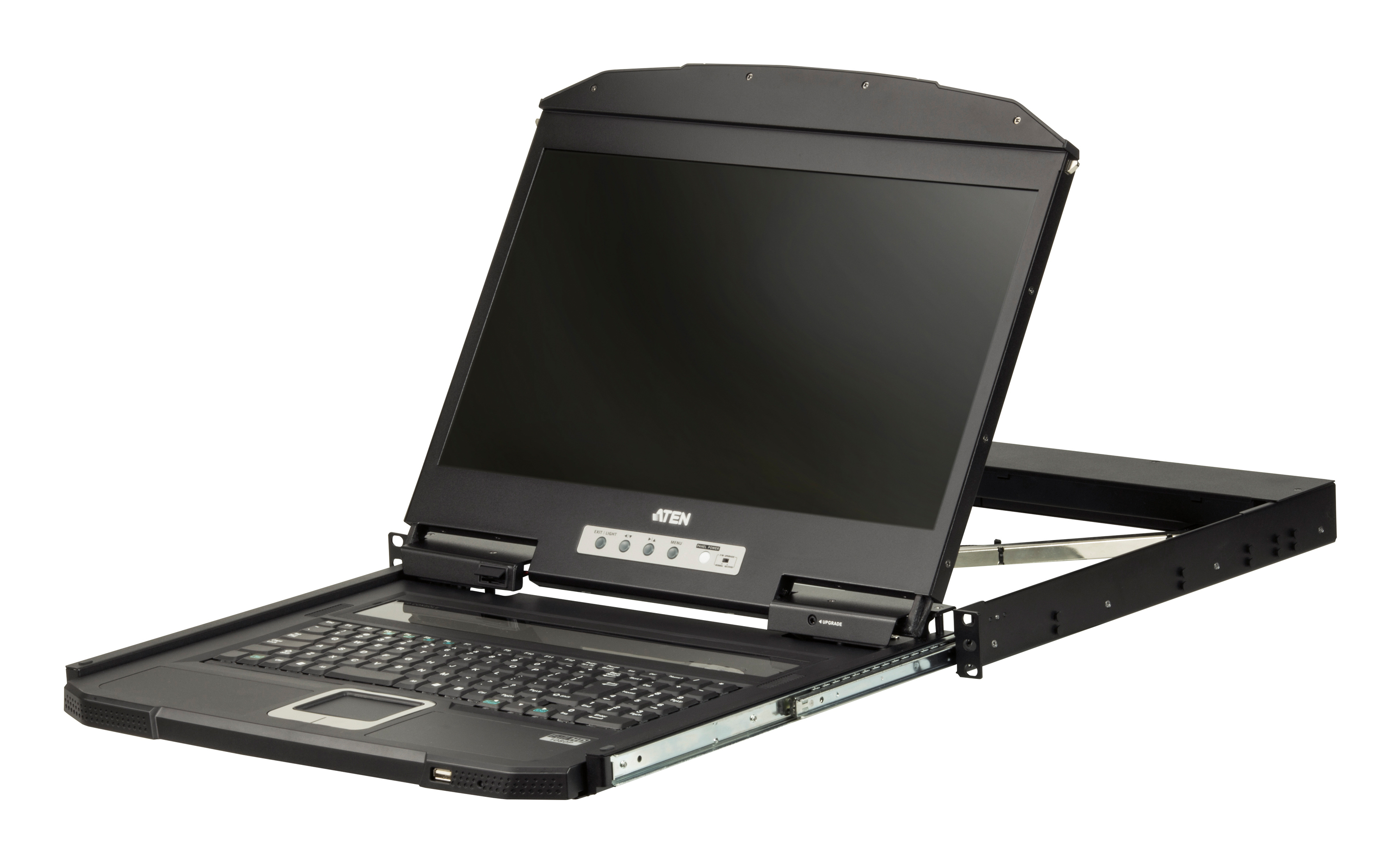 ATEN CL3100NX KVM-Konsole 18,5" Single Rail USB VGA DE-Layout Schwarz