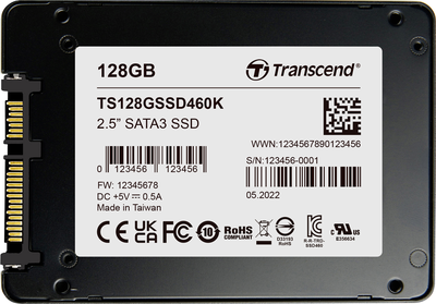 Transcend 128 GB Interne mSATA SSD TS128GSSD460K-VS1 (TS128GSSD460K-VS1)