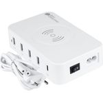 USB-Desktop-Ladestation 60W, 5-Port (1x USB-Câ„¢ und 4x USB-A), 10W Qi Wireless Charging, weiß, Good C (PCA-D005W)