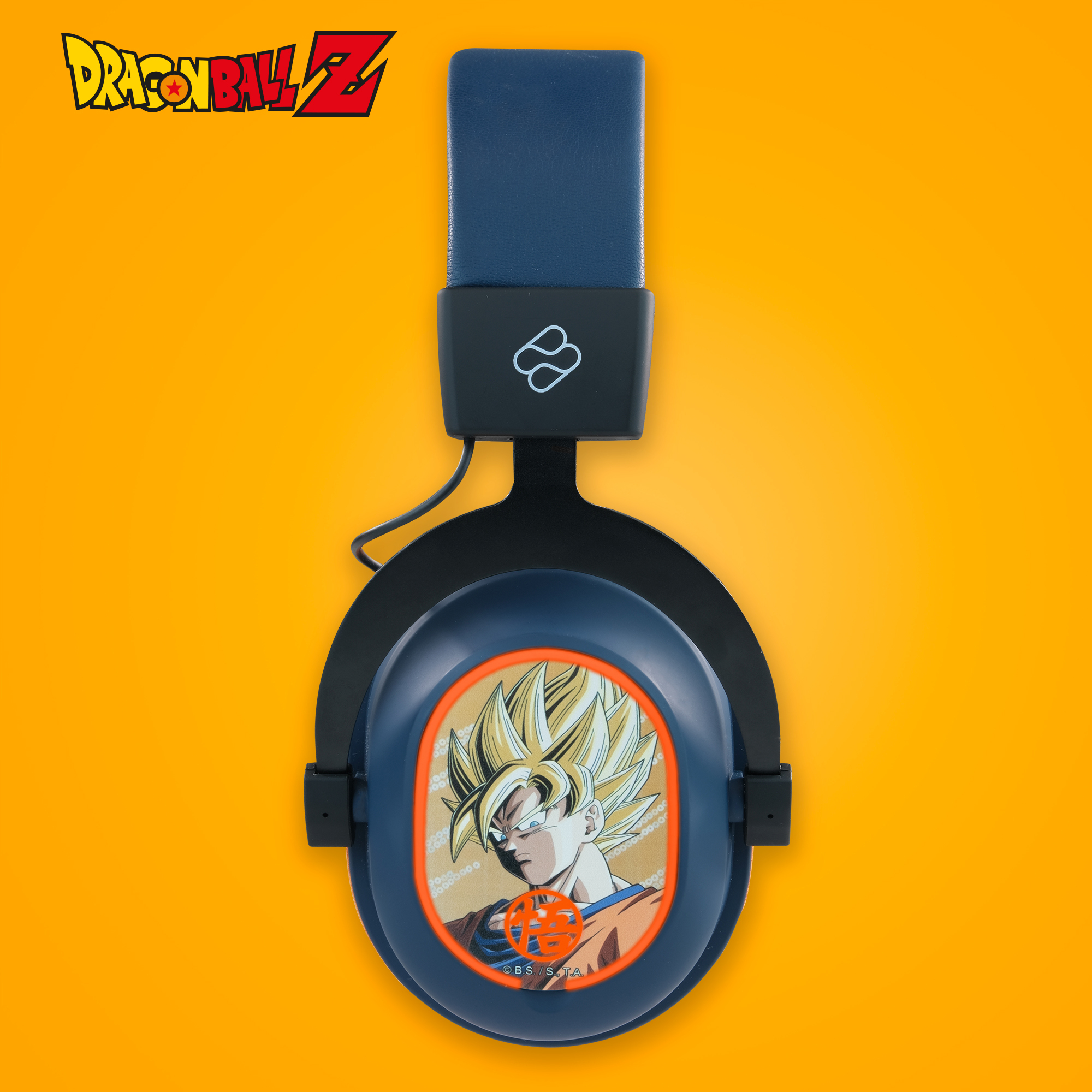 Blade DB2001 Gaming Headset Dragon Ball Z Bluetooth 2.4 GHz Schwarz, Grau, Orange