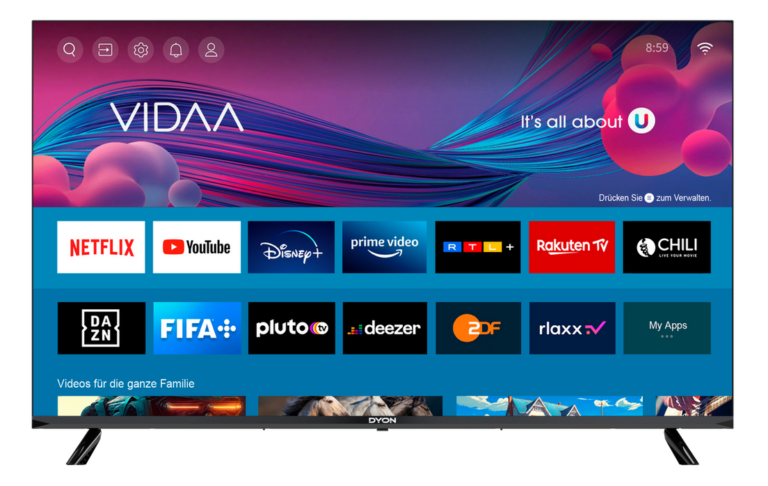 DYON Smart 43 VX 43" Full HD Smart TV Schwarz
