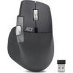 ACT AC5147 Kabellose Multi-Connect-Maus Bluetooth/USB, 4800 DPI, wiederaufladbar, silent click, grau