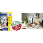 Avery LR3655-10 selbstklebendes Etikett Rechteck Dauerhaft Weiß 20 Stück(e) (LR3655-10)