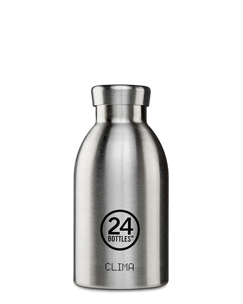 24Bottles Clima Bottle Trinkflasche 330 ml Brushed Steel