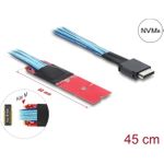 Delock M.2 Key M zu 1 x OCuLink SFF-8611 Konverter mit 45 cm Kabel (64360)