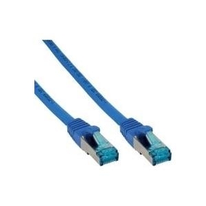 InLine® Patchkabel Cat.6A, S/FTP (PiMf), halogenfrei, 500MHz, blau, 2m (76802B)