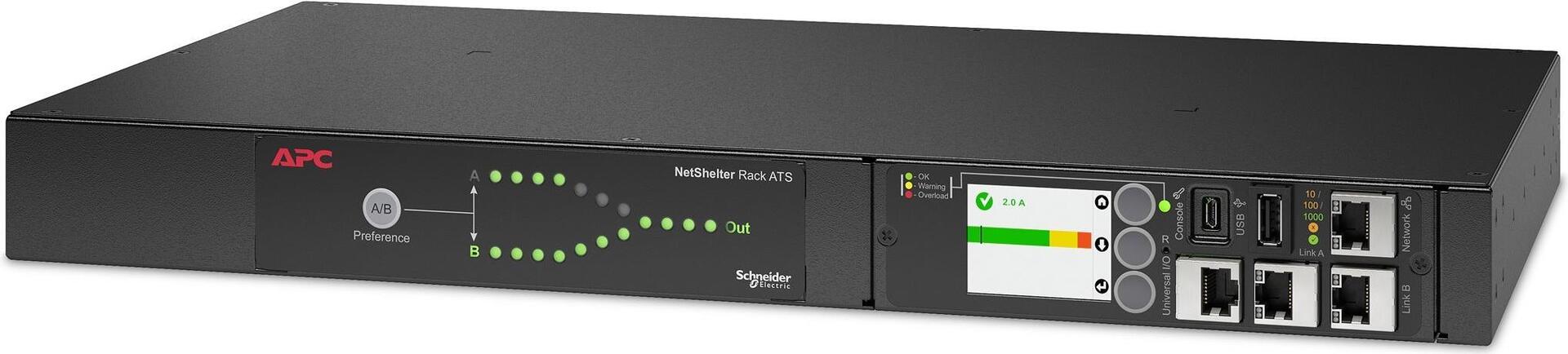 APC NetShelter AP4423A Rack ATS 3700 VA Schwarz