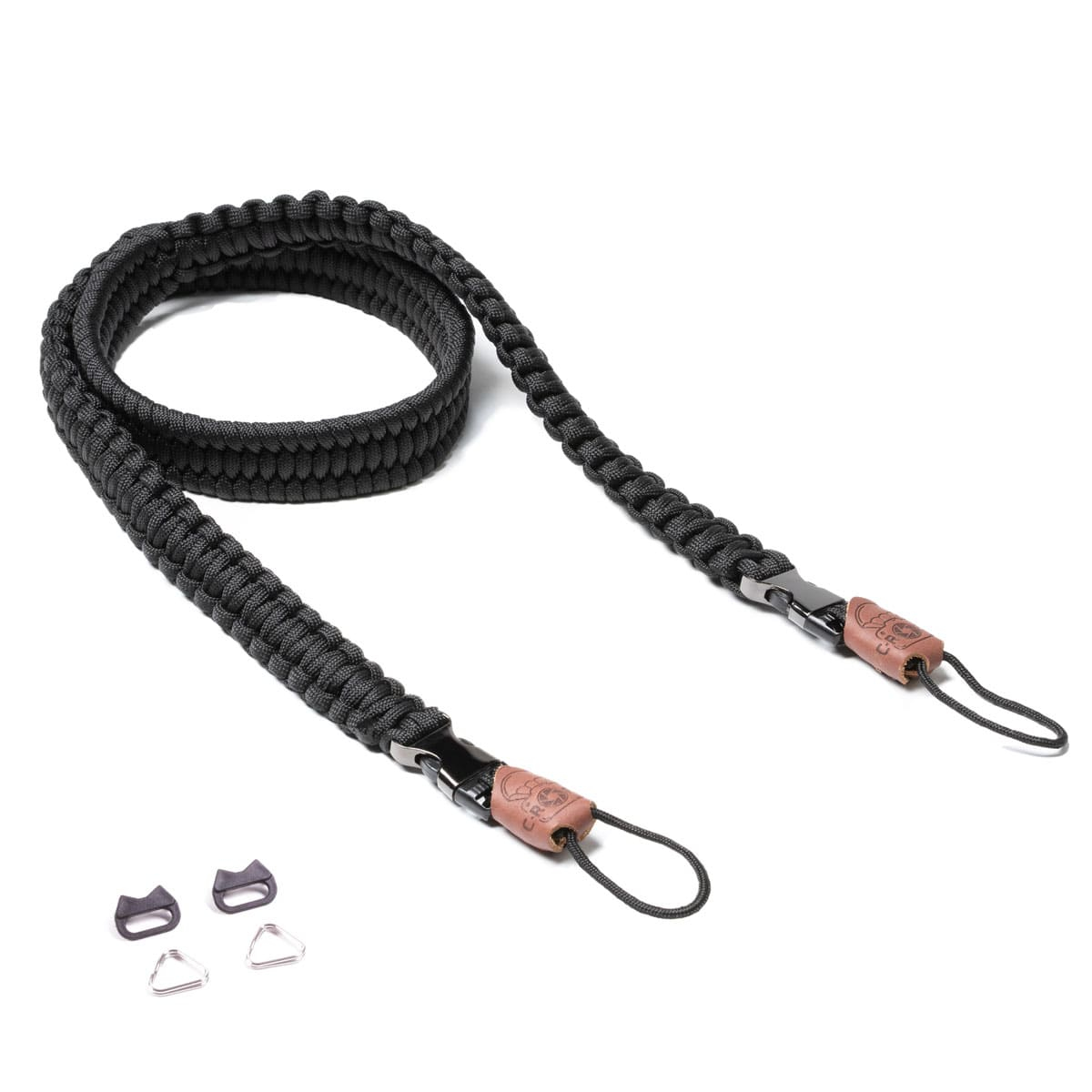 C-ROPE Kameragurt Traveler 100 cm Paracord Silent Black
