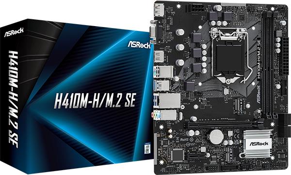 Asrock H410M-H/M.2 SE Motherboard Intel® H370 LGA 1200 (Socket H5) micro ATX (90-MXBMU0-A0UAYZ)