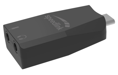 Speedlink VIGO Externe USB-C Soundkarte Stereo Schwarz
