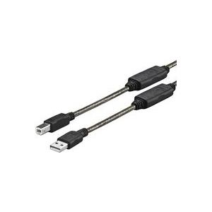 VivoLink PROUSBAB15 15m USB A USB B Schwarz USB Kabel (PROUSBAB15)
