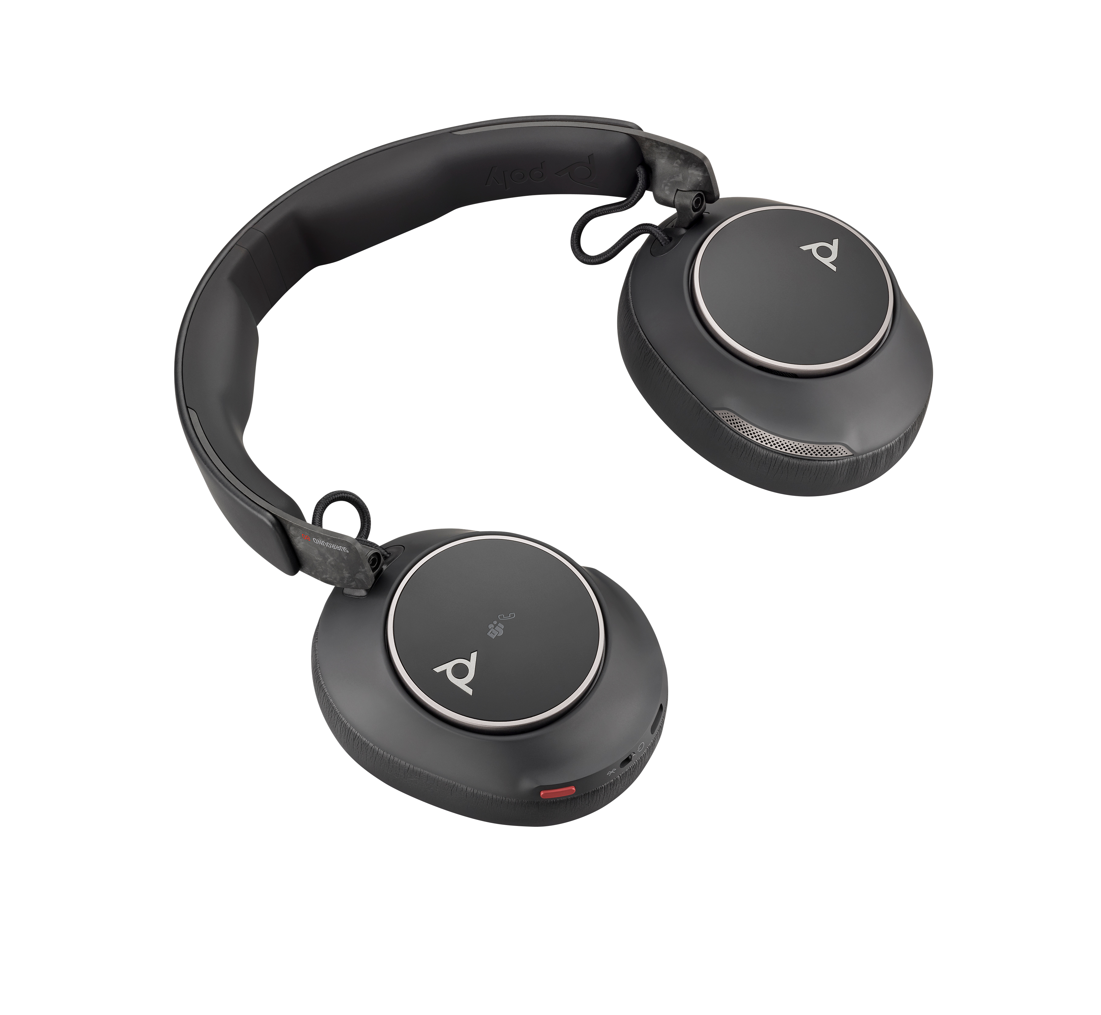 HP Poly Voyager Surround 80 UC Microsoft Teams Certified Over-Ear Headset Schwarz