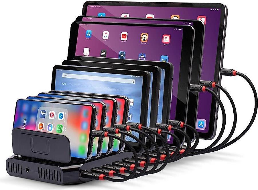 Lindy Netzteil 2,4 A 10 Ausgabeanschlussstellen USB nur Strom 73309