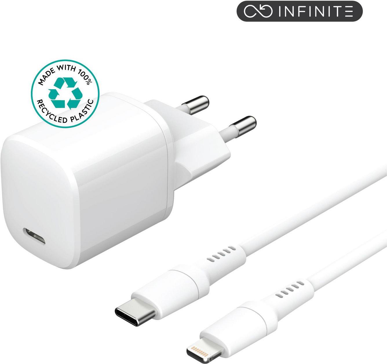 eSTUFF ES637500. Aufladetyp: Drinnen, Energiequelle: AC, Aufladekompatibilität: Smartphone, Tablet. Eingangsspannung: 100 - 240 V, Maximale Ausgangsspannung: 12 V. USB Typ-C Anzahl Anschlüsse: 1, Schnellladung. Kabellänge: 1,5 m, Produktfarbe: Weiß (ES637500)