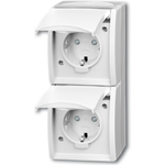 Busch Jaeger 20-02 EBW-54 Steckdose CEE 7/3 Weiß (2084-0-0722)