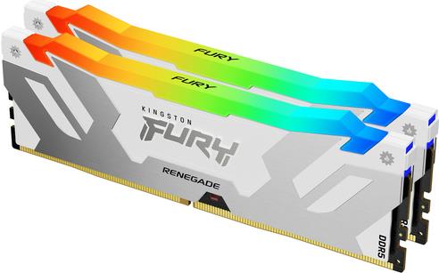 Kingston Technology FURY 32GB 7600MT/s DDR5 CL38 DIMM (2er-Kit) Renegade RGB White XMP (KF576C38RWAK2-32)