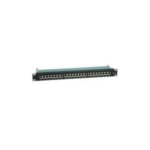 VALUE Kat.6 48,30cm (19")-Patchpanel, 24 P, geschirmt, schwarz (26.99.0353)