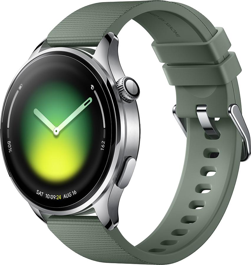 Xiaomi Watch 5 Smartwatch Grün 1.54" AMOLED Wear OS GNSS 930 mAh 6 Tage Akku (geöffnet)