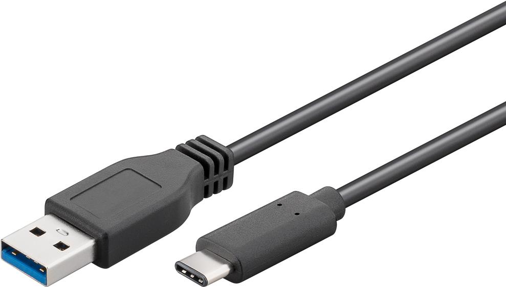 Wentronic Goobay USB 3.0 SuperSpeed Kabel > USB-C™, 1 m - USB 3.0-Stecker (Typ A) > USB-C™ Stecker (44712)